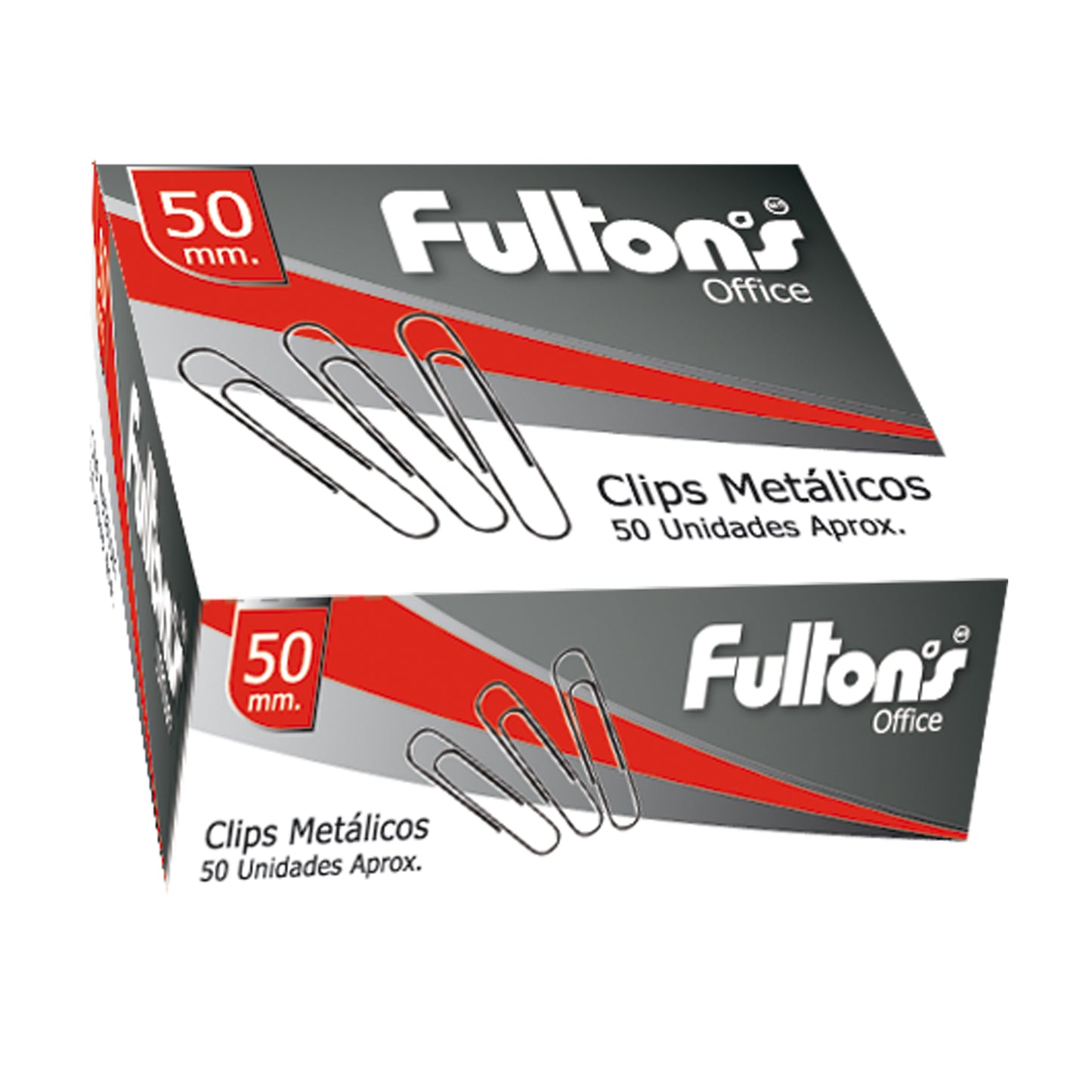 Clips metálicos 50mm 50 unidades Fultons