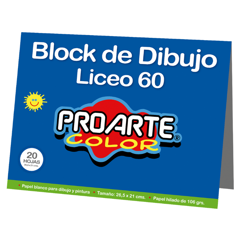 Block de Dibujo Liceo Artel #60 20 Hojas