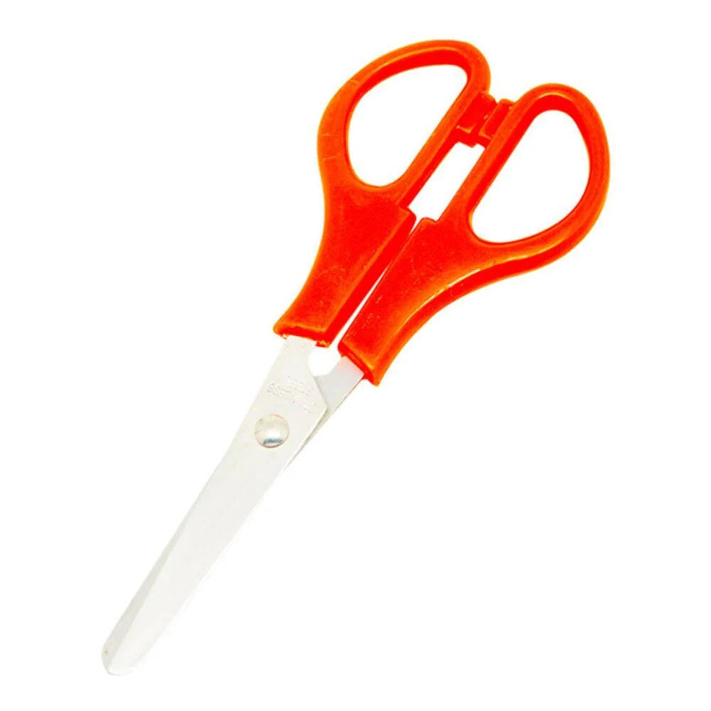 Tijera Escolar Mango Plastico Naranja 5 Pulgadas SELLOOFFICE